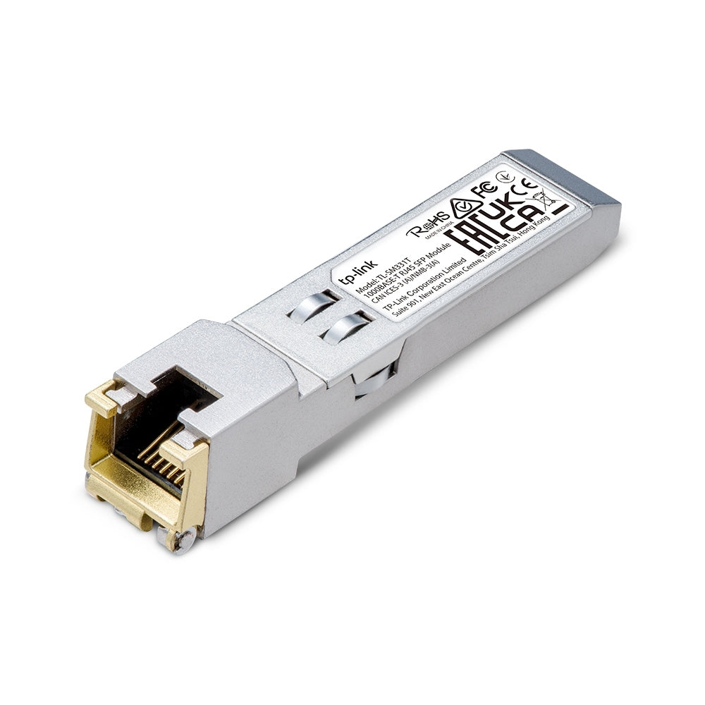 Modulo, Minigibic, Transceiver, Sfp Tp.Link Tl-Sm331T Plug And Play Chasis Metalico Transmite Datos Sin Problemas Hasta 100 Metros Entre Tu Interfaz Sfp Y El Puerto Gigabit De Cobre