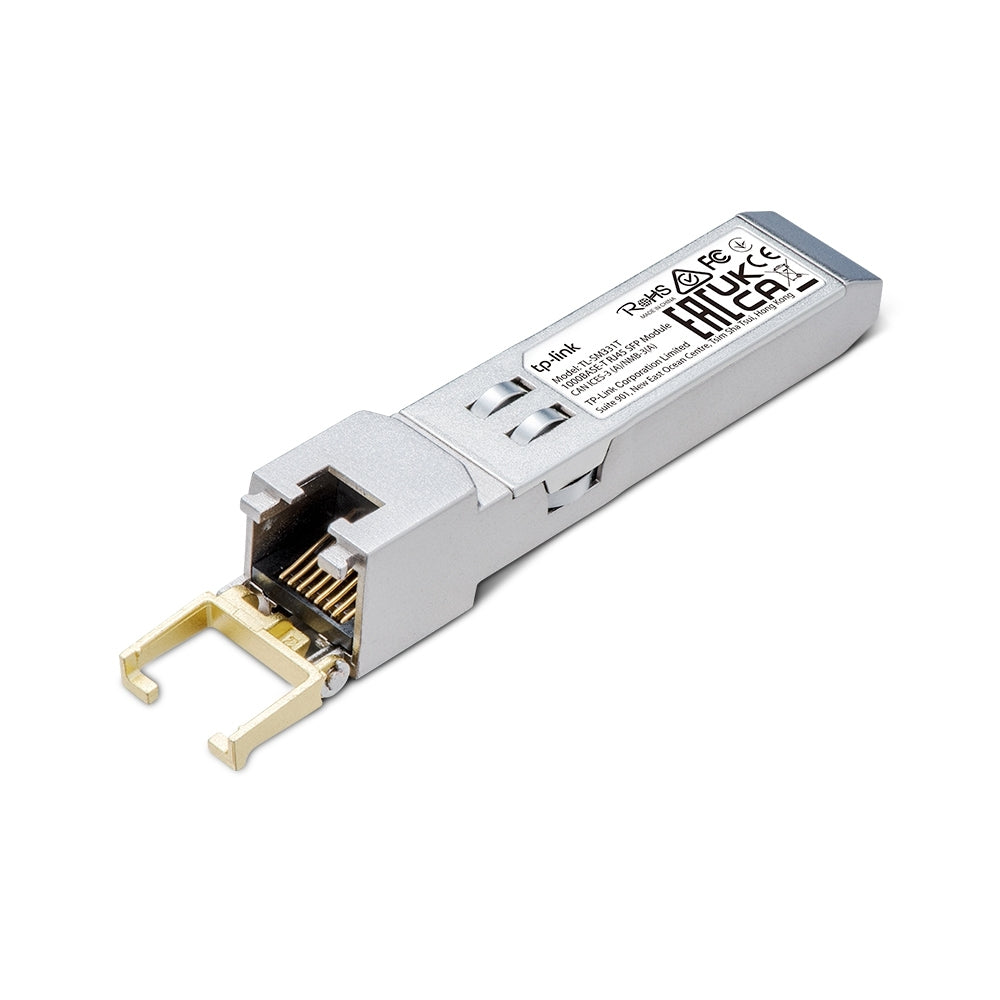 Modulo, Minigibic, Transceiver, Sfp Tp.Link Tl-Sm331T Plug And Play Chasis Metalico Transmite Datos Sin Problemas Hasta 100 Metros Entre Tu Interfaz Sfp Y El Puerto Gigabit De Cobre