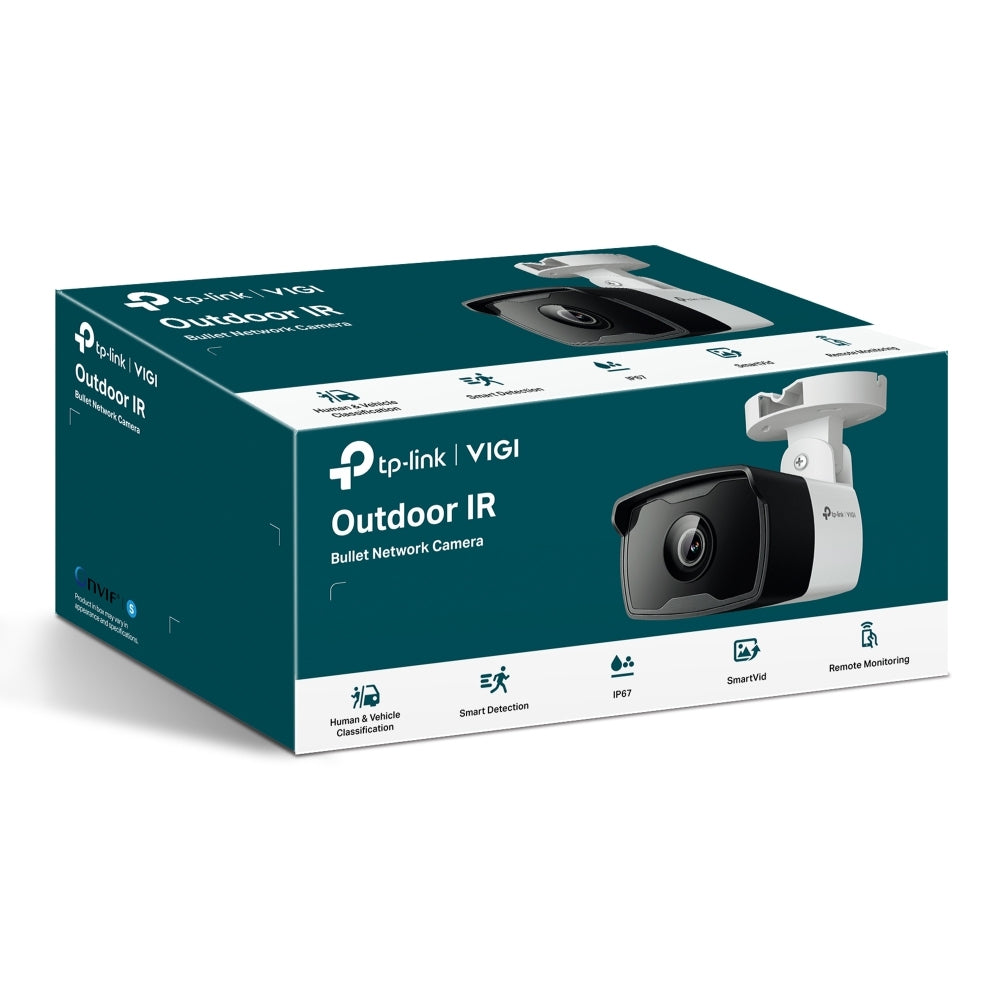 Camara Ip Bala | Tp-Link | Vigi | Vigi C320I(2.8Mm)| 2Mp | Para Exterior | Ip67 | Smartvid | Vision Nocturna| H.265+ | Conexion Poe | Onvif | Clasificacion Personas Y Vehiculos