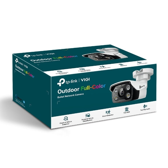 Camara Ip Bala | Tp-Link | Vigi | Vigi C350(2.8Mm) | 5Mp | Para Exterior | Full Color | Ip67 | Audio Bidireccional | Almacenamiento Microsd | Wdr Real | Clasificacion De Personas