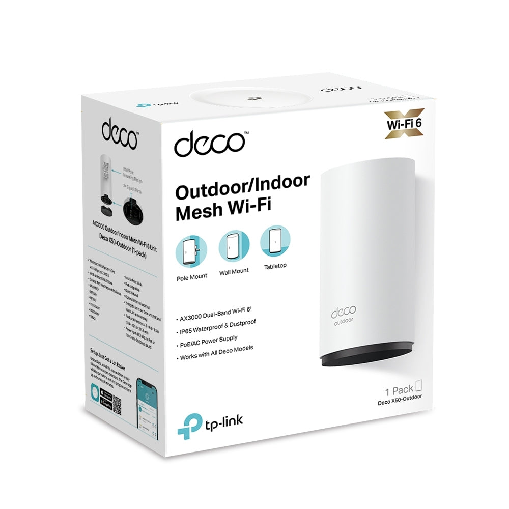 Sistema Mesh Wi-Fi 6 Tp-Link Ax3000 /Deco X50-Outdoor(1-Pack)