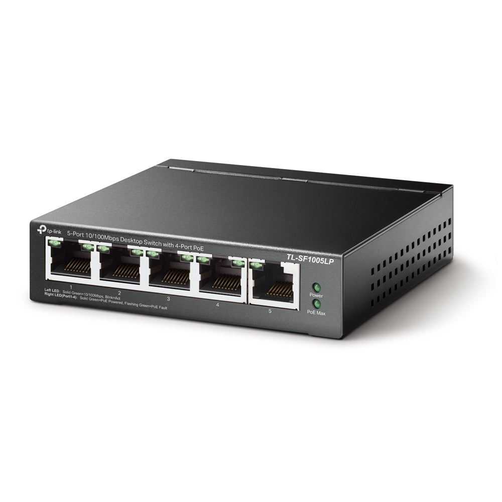 Tp-Link Switch Poe De 5 Puertos 10/100Mbps/Poe4Puertos/Tl-Sf1005Lp(Ed)