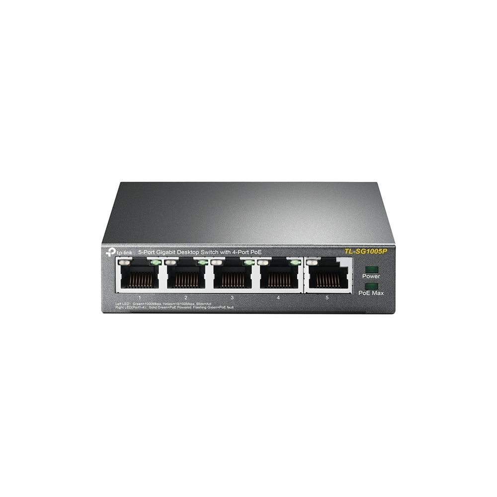 Tp-Link Switches Critorio /5 Ptos Giga/4Poe/56W/ Tl-Sg1005P (Ed)