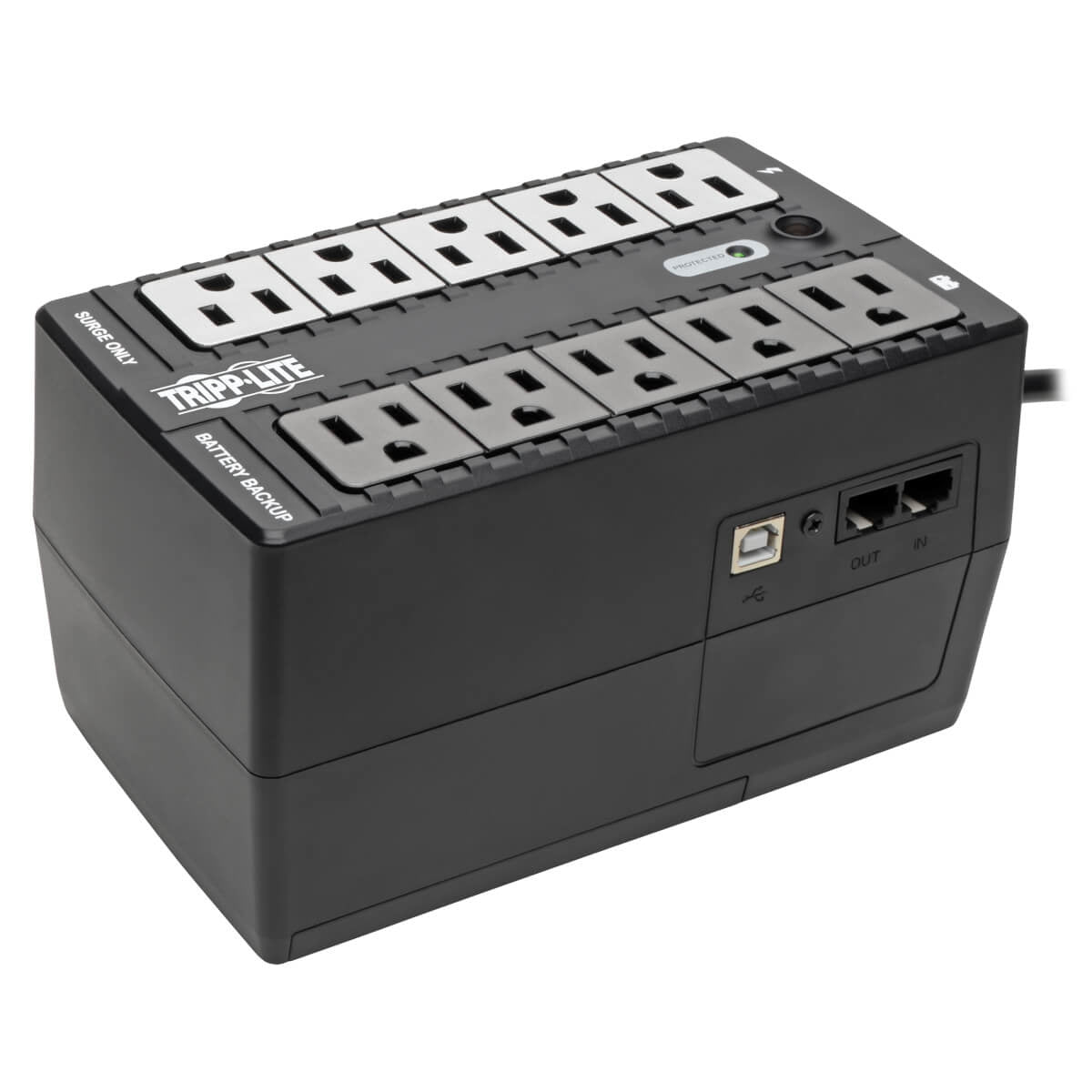 Nobreak Tripp-Lite  Internet600U, 600Va, 300W, 8 Contactos Ultra Compacto Con Usb .Garantia Limitada De 3 Años.