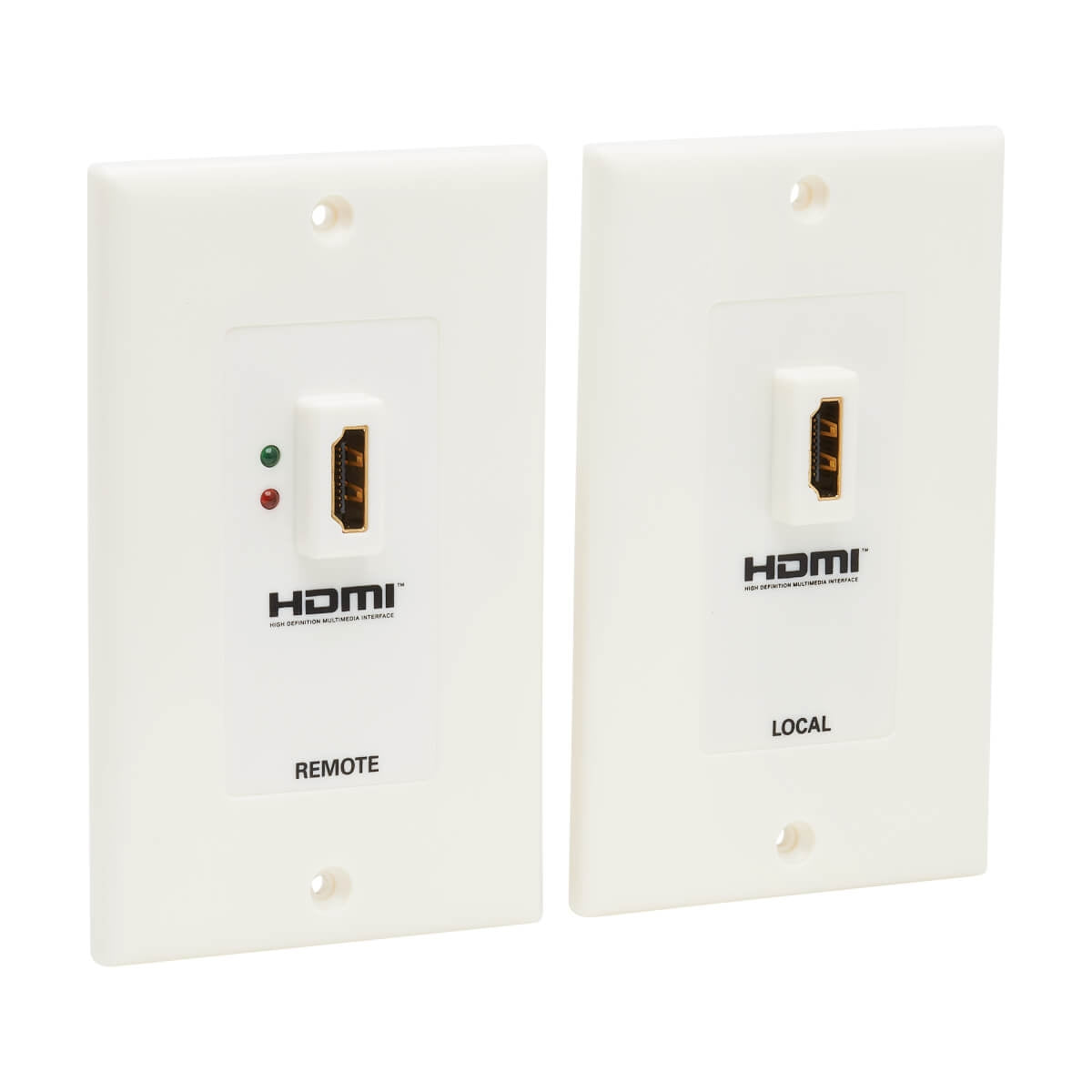 Juego De Placa Tripp-Lite P167-000 Pared Extensora Hdmi Sobre Cat5 / Cat6 Doble Con Transmisor Y Receptor