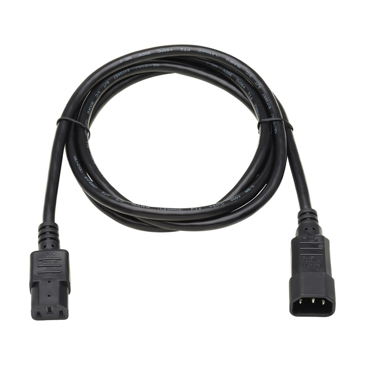 Cable De Extension Computadora Pc C14/C13 13A 16Awg 1.83M .