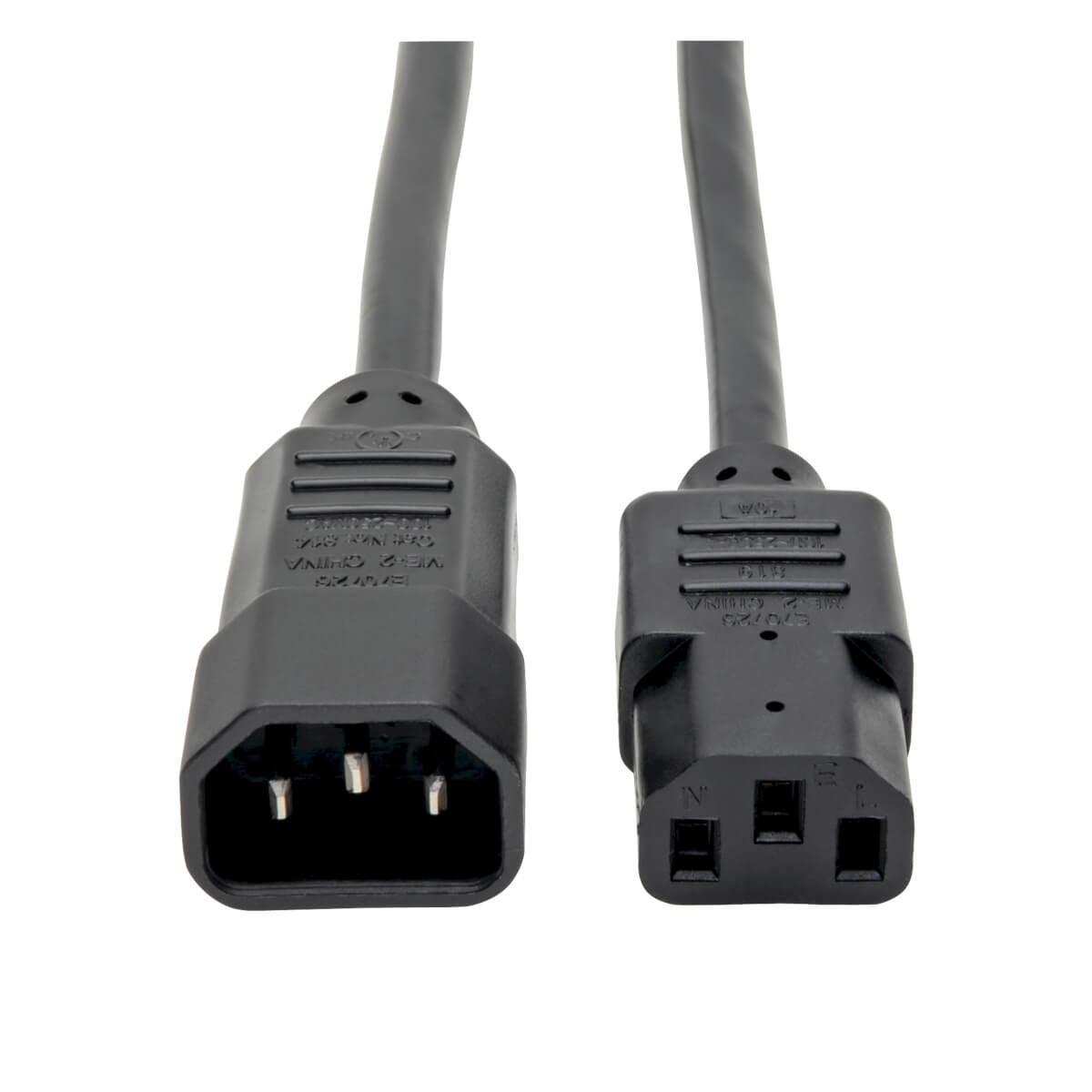 Cable De Extension Computadora Pc C14/C13 10A 18Awg 3.05M .