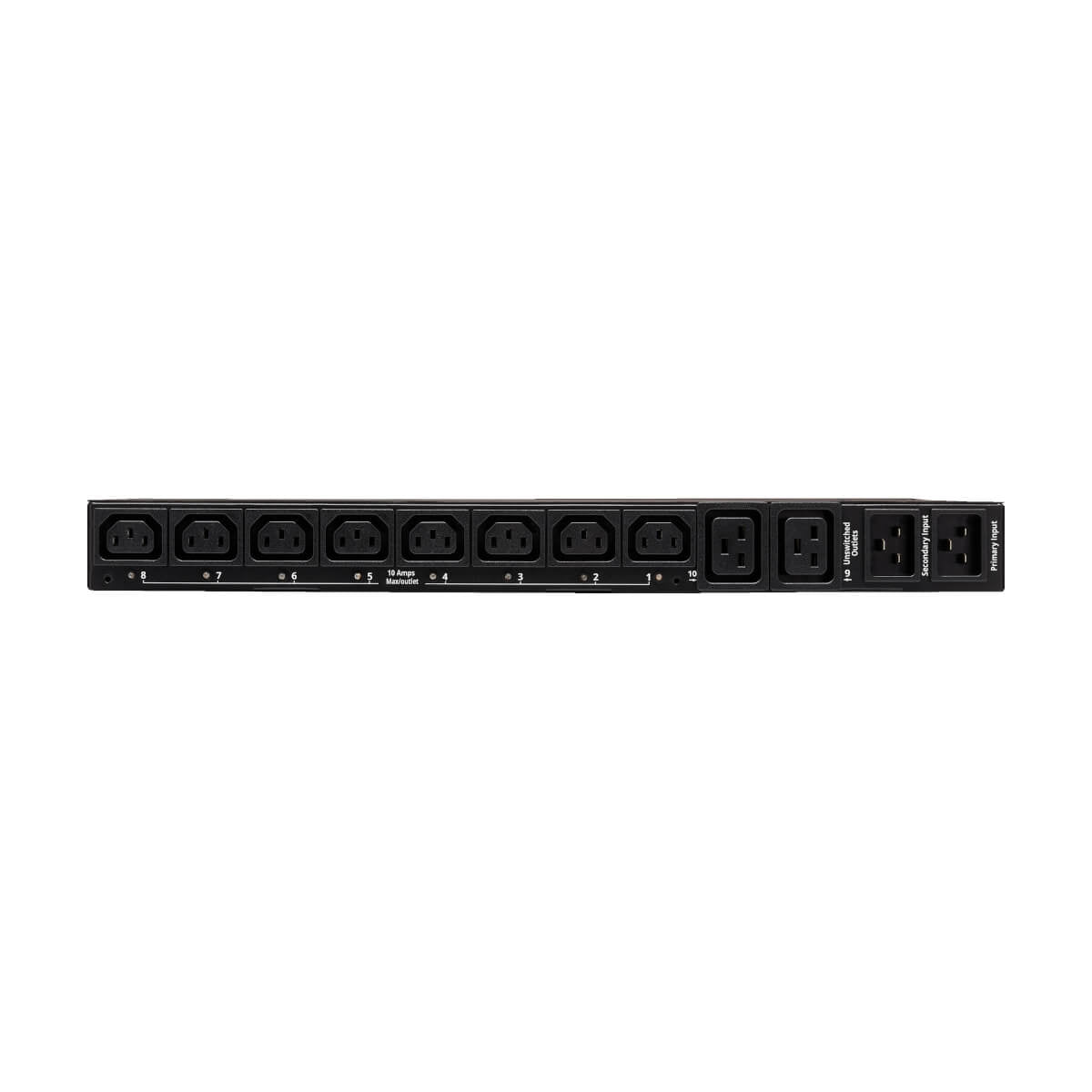 Pdu Ats Monofasico Controlable 3.2-3.8Kw 200-240V 8 C13 2 C19 1U