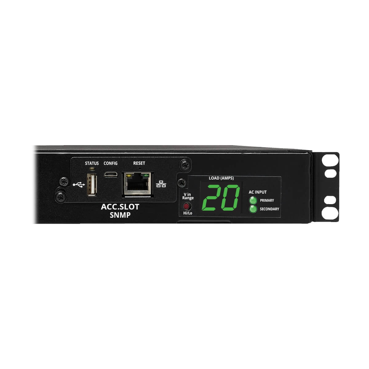 Pdu Ats Monofasico Controlable 3.2-3.8Kw 200-240V 8 C13 2 C19 1U