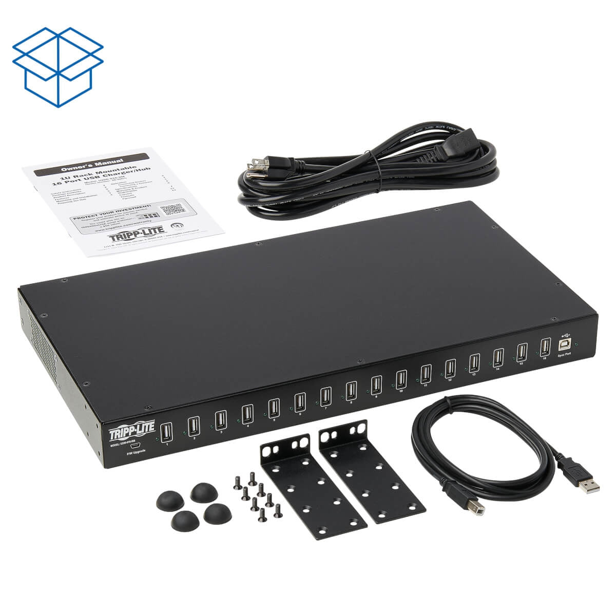 16-Port Usb Charging Station S Yncing Function 5V 40A 200W