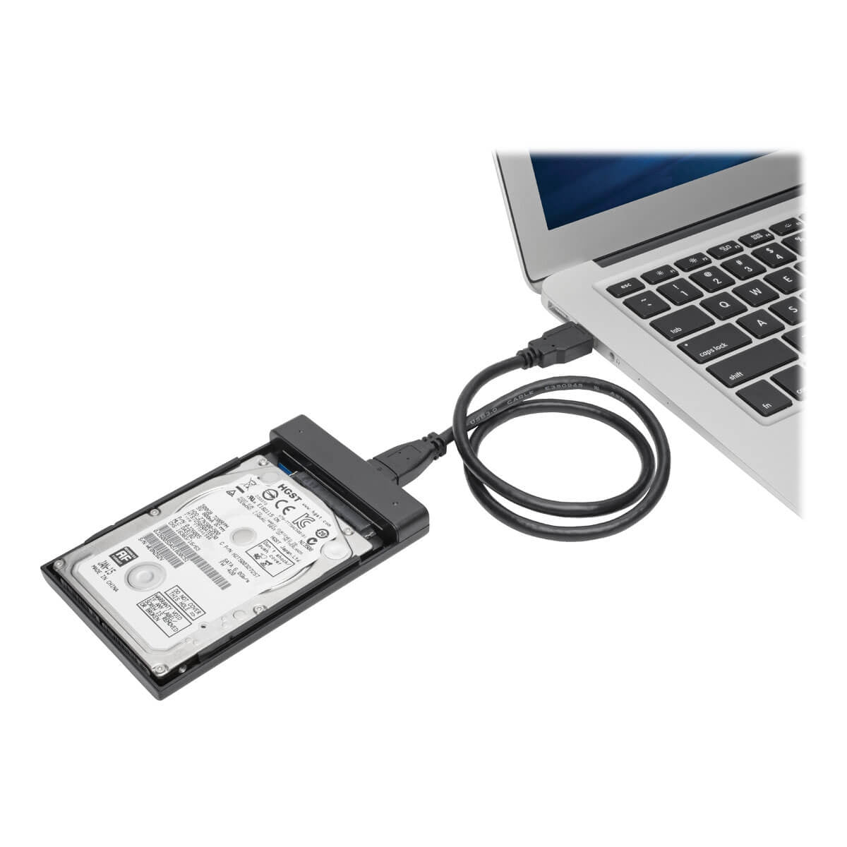 Caja Para Disco Duro Ext Sata 2.5In Usb 3.0 C/ Cable Y Uasp