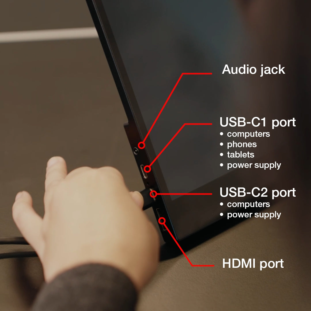 Monitor Verbatim Pmt-17 Touch Portátil Full Hd 1080P De 17.3 Con Soporte Integrado Inclinación Hasta 85° Pantalla Funcionalidad Táctil Puntos Tecnolo