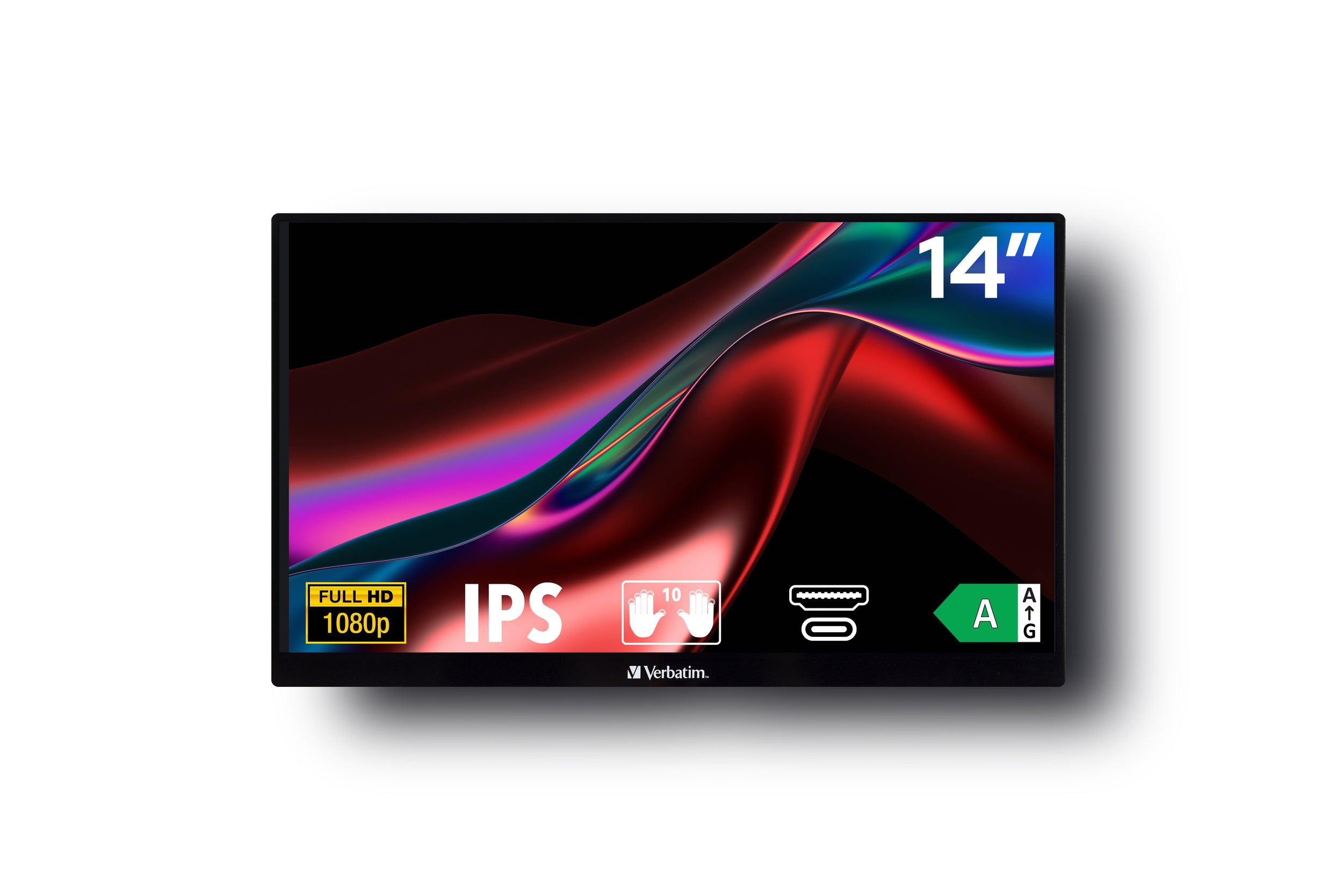 Monitor De Pantalla Tactil Portatil Full Hd 1080P 14In