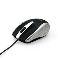 Mouse Optico Con Cable Para Com Putadora Portatil Plateada