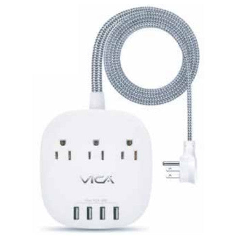 Vica Multicontacto7P 3 Tomas 4 Usb-A 1 S Usb-C 1875W