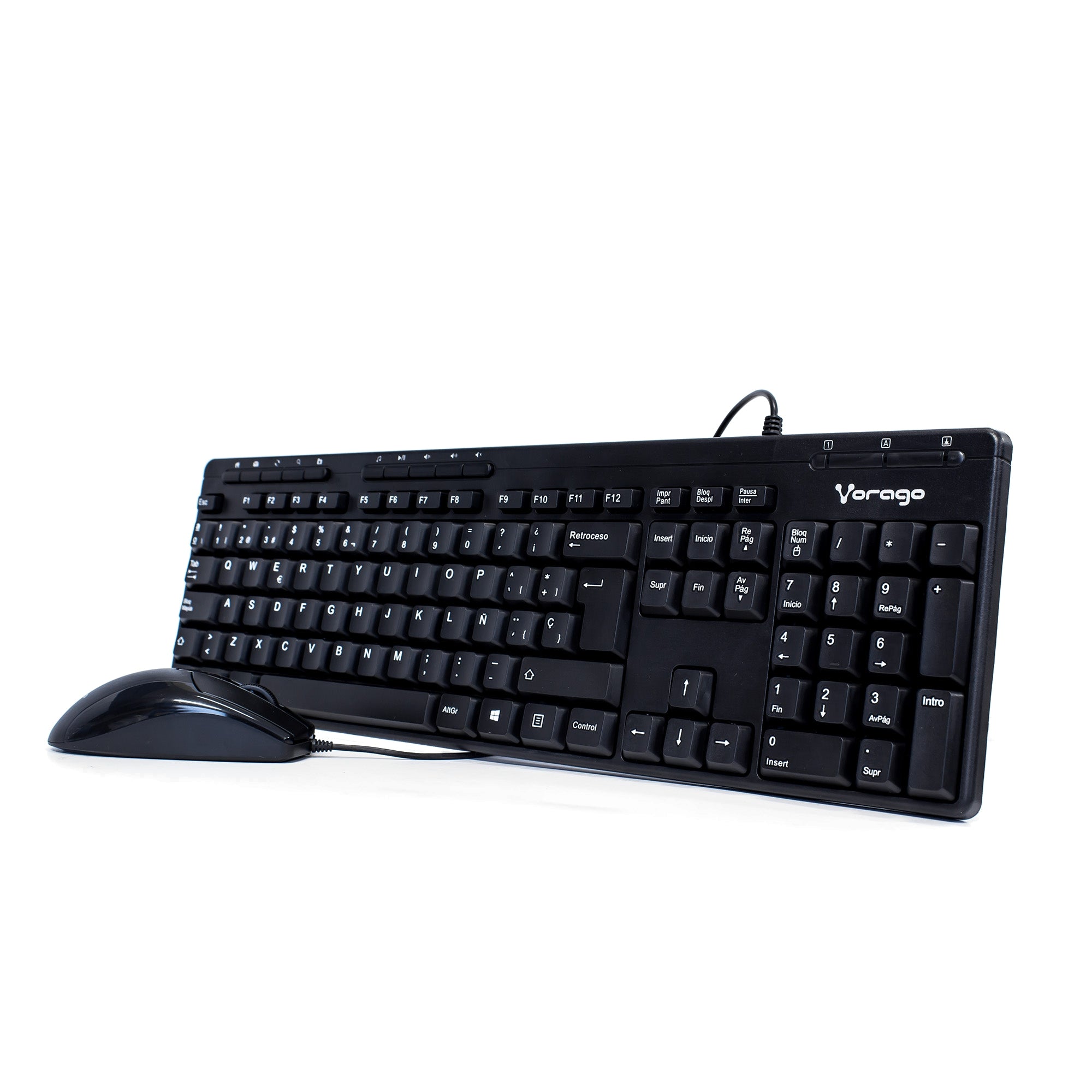 Kit Vorago Km-104 Teclado Y Mou Se Alambrico Multimedia Usb