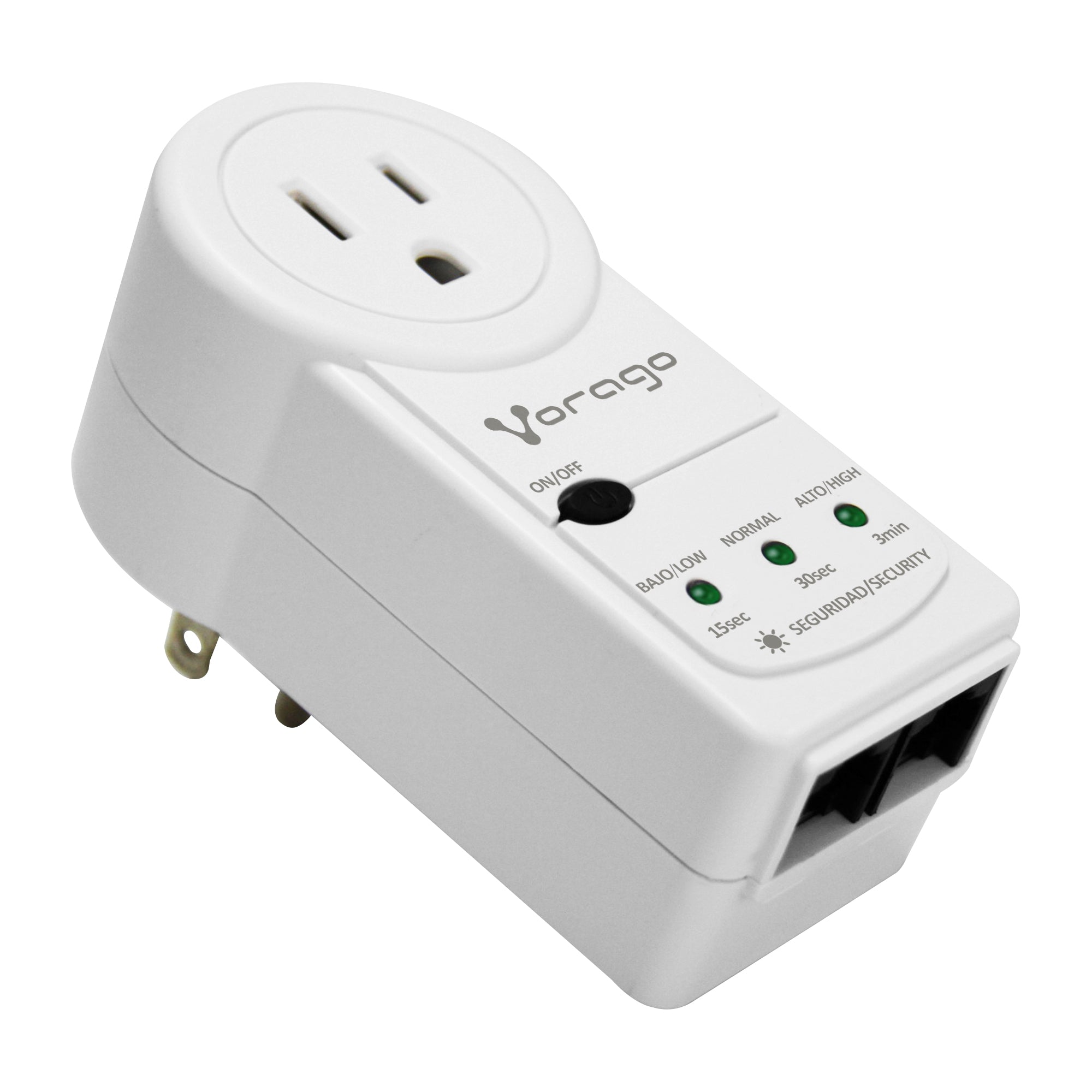 Protector De Voltaje Vorago Rj45/Rj11 Portatil 1800 W Electrodomésticos (Avr-300-Wh)