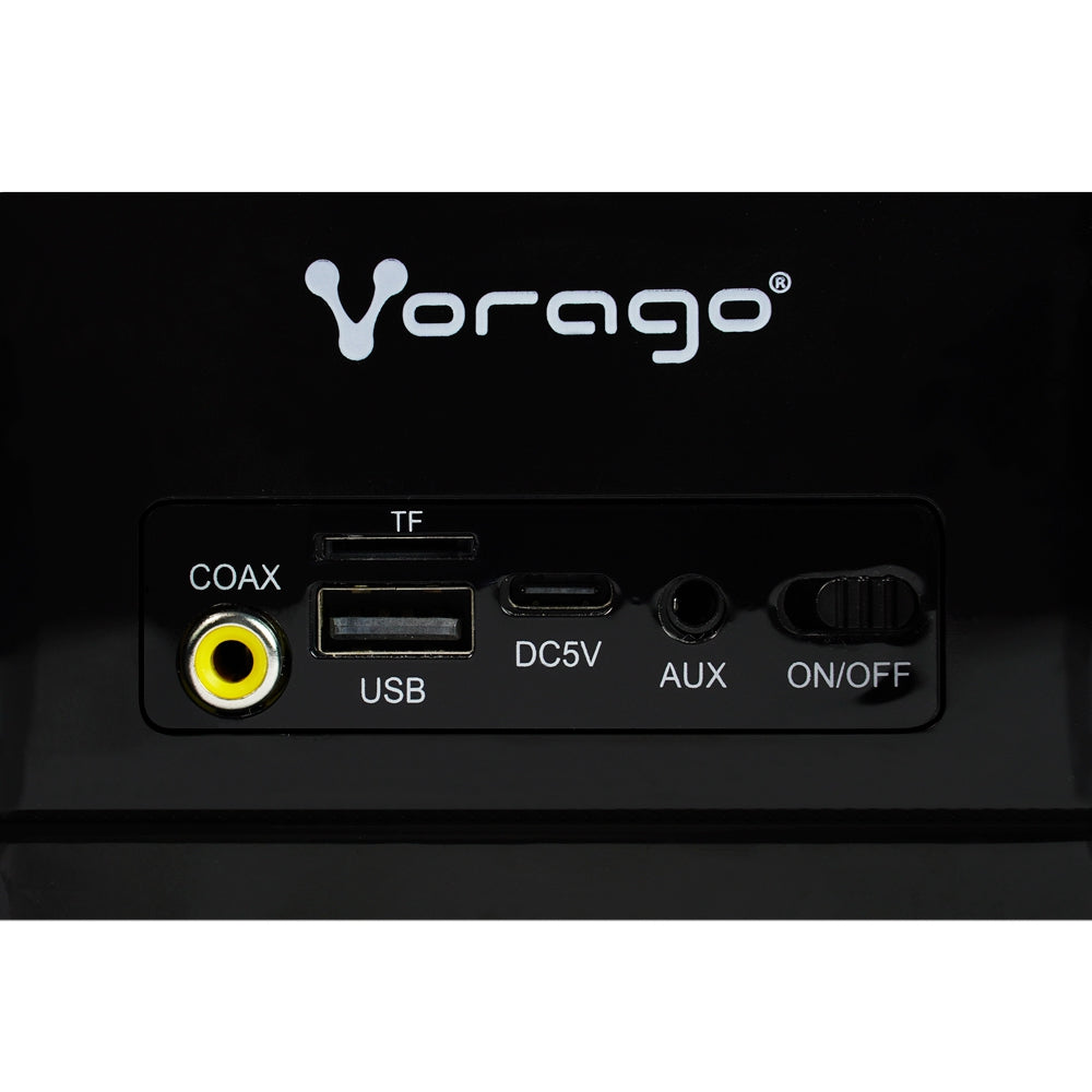 Barra De Sonido Vorago Bt/Tf/Aux 3.5Mm/Usb/Coax Rgb Tipoc 2X5W Bsp-450