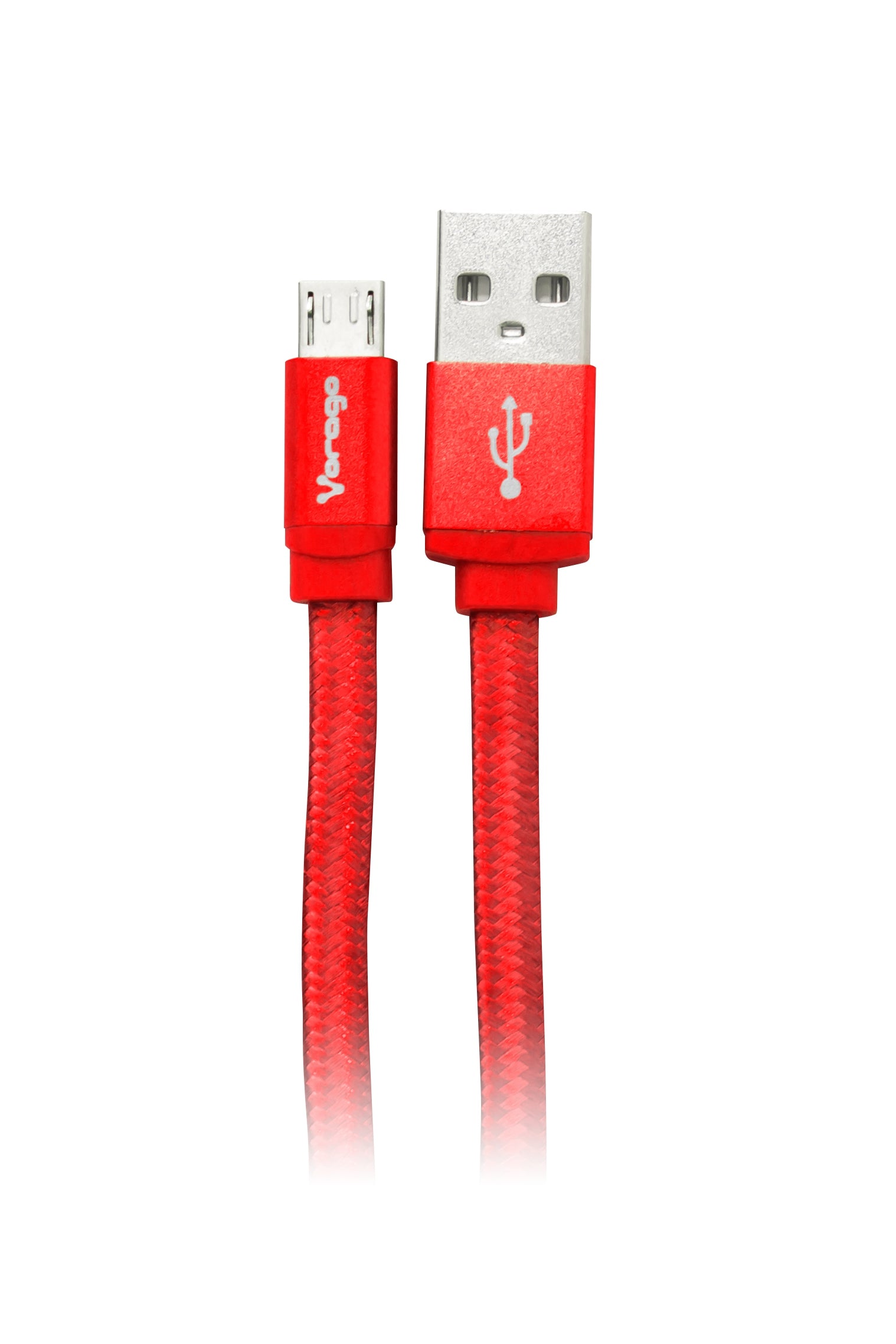 Cable Usb Vorago Cab-113 Rojo Usb 2 A Micro Usb 1Metros Bolsa