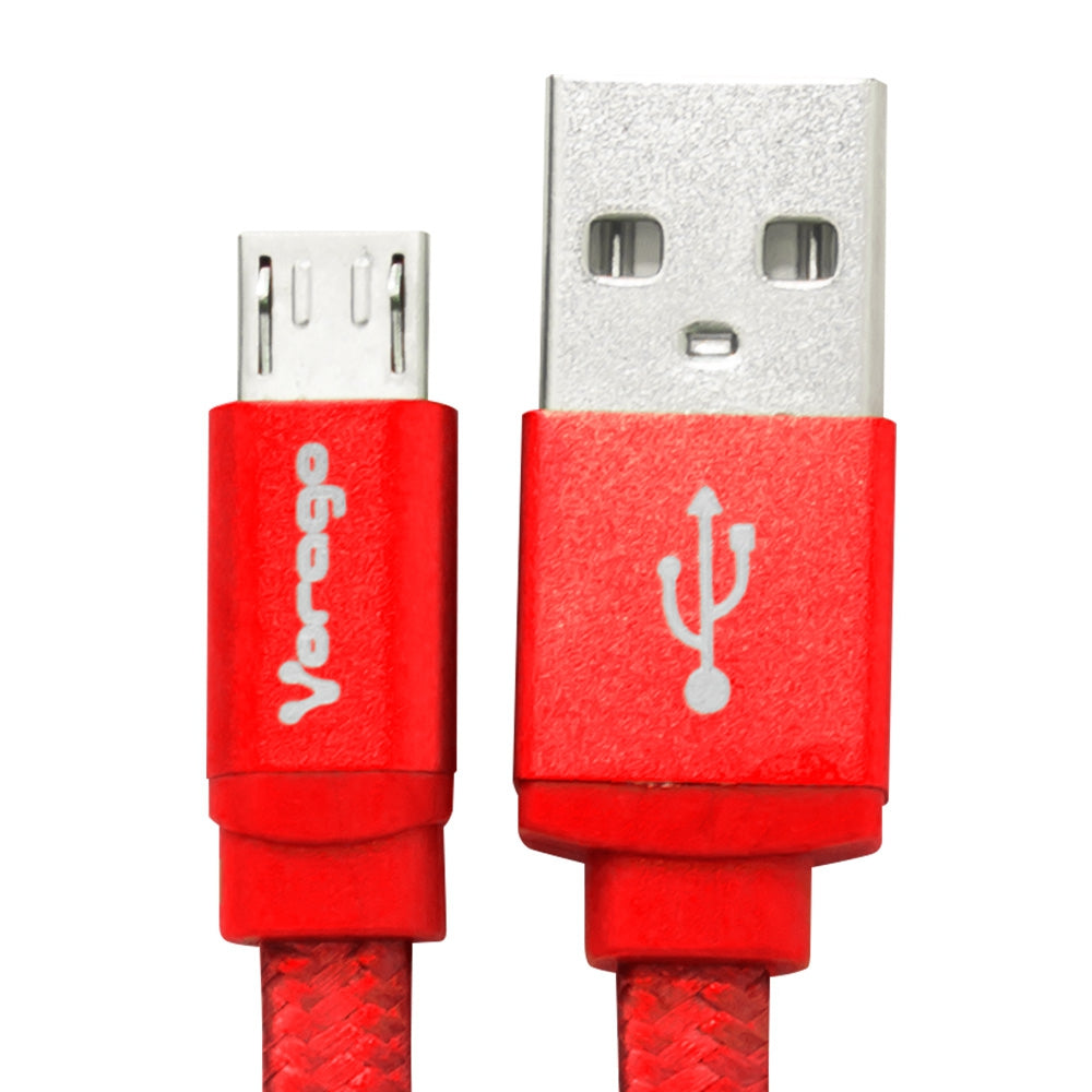 Cable Usb Vorago Cab-113 Rojo Usb 2 A Micro Usb 1Metros Bolsa