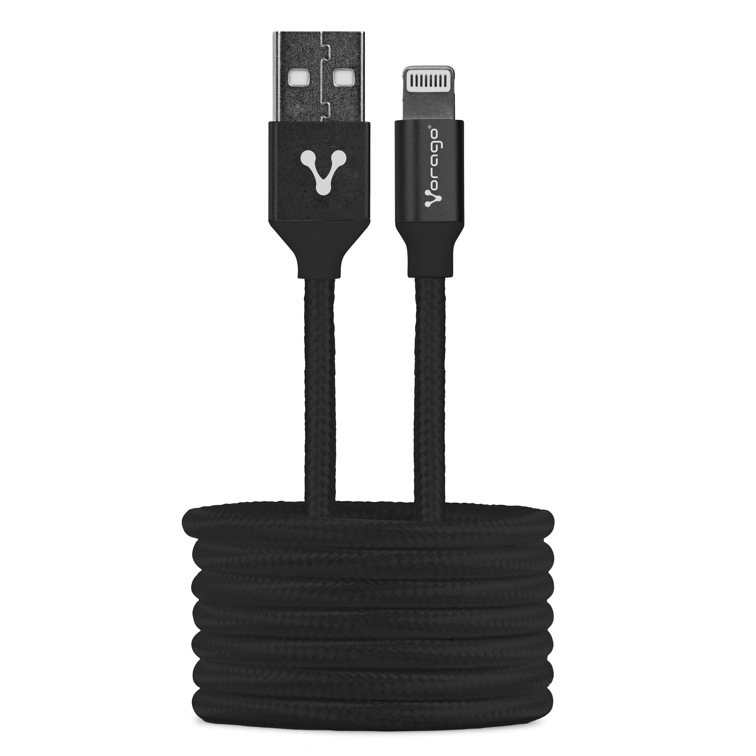 Cable Vorago Cab-119 Negro Usb -Apple Lightning 1 Metro Negro Bols