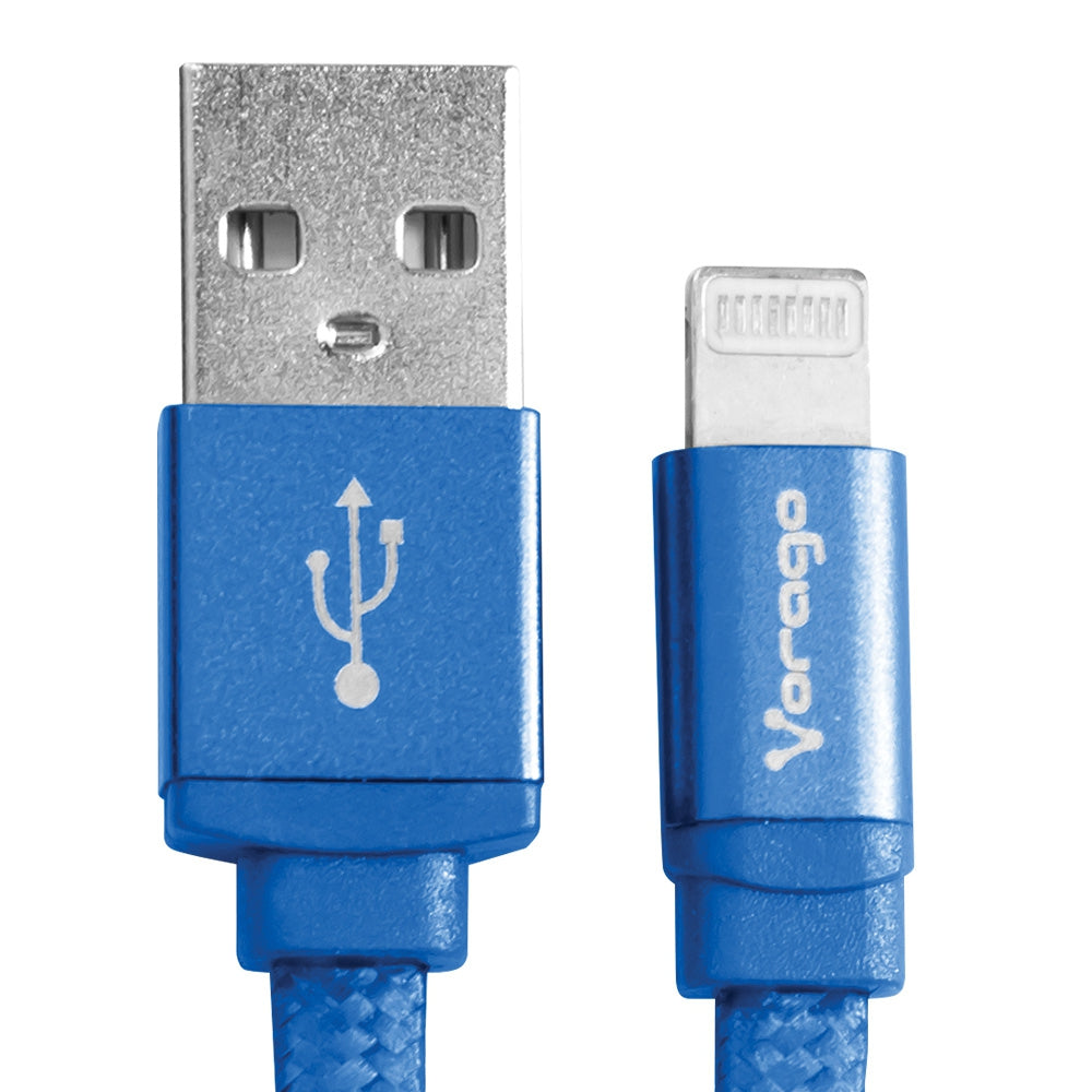 Cable Vorago Cab-119 Azul Usb-A Pple Lightning 1 Metro Azul Bolsa