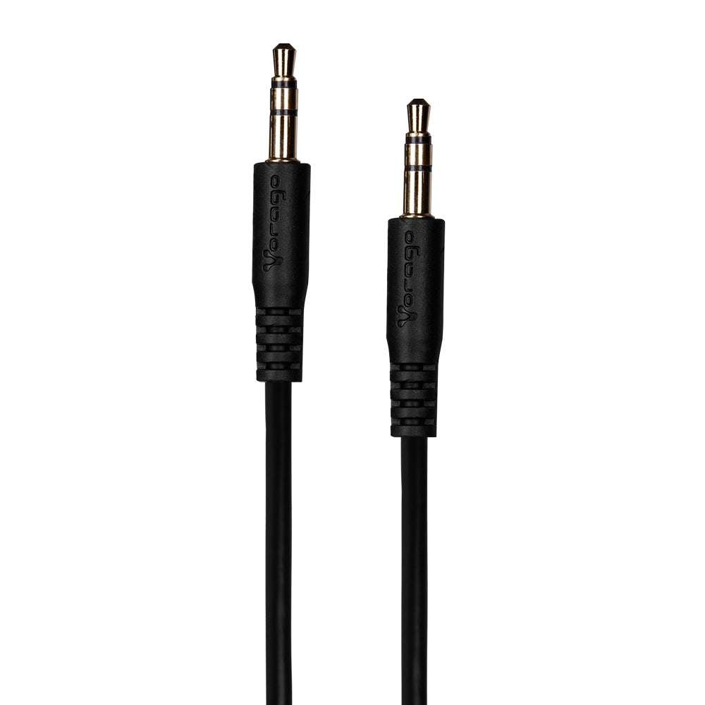 Cable Auxiliar Audio Vorago 3.5 Mm A 3.5 Mm Negro (Cab-A01B)