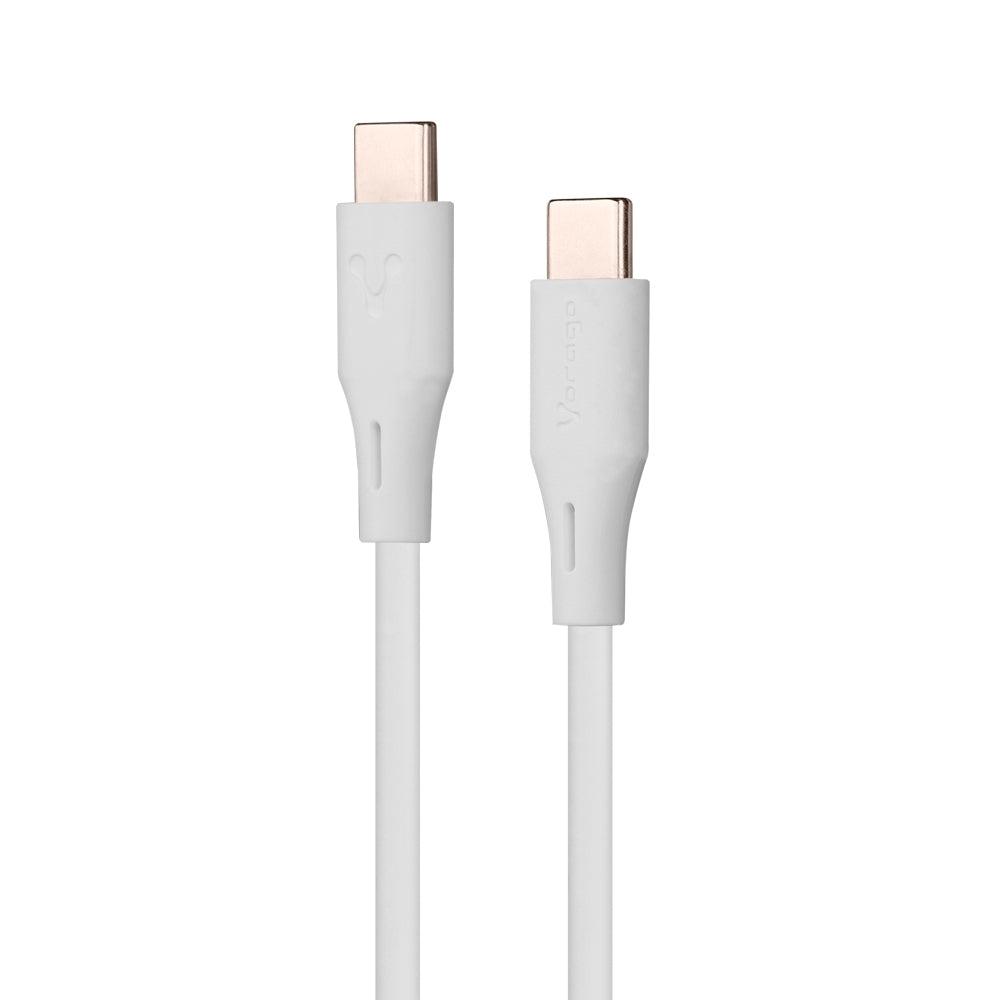 Cable Vorago Usb Tipo C- Usb Tipo C 1 Metro Carga Rapida Blanco (Cab-Cc01W)