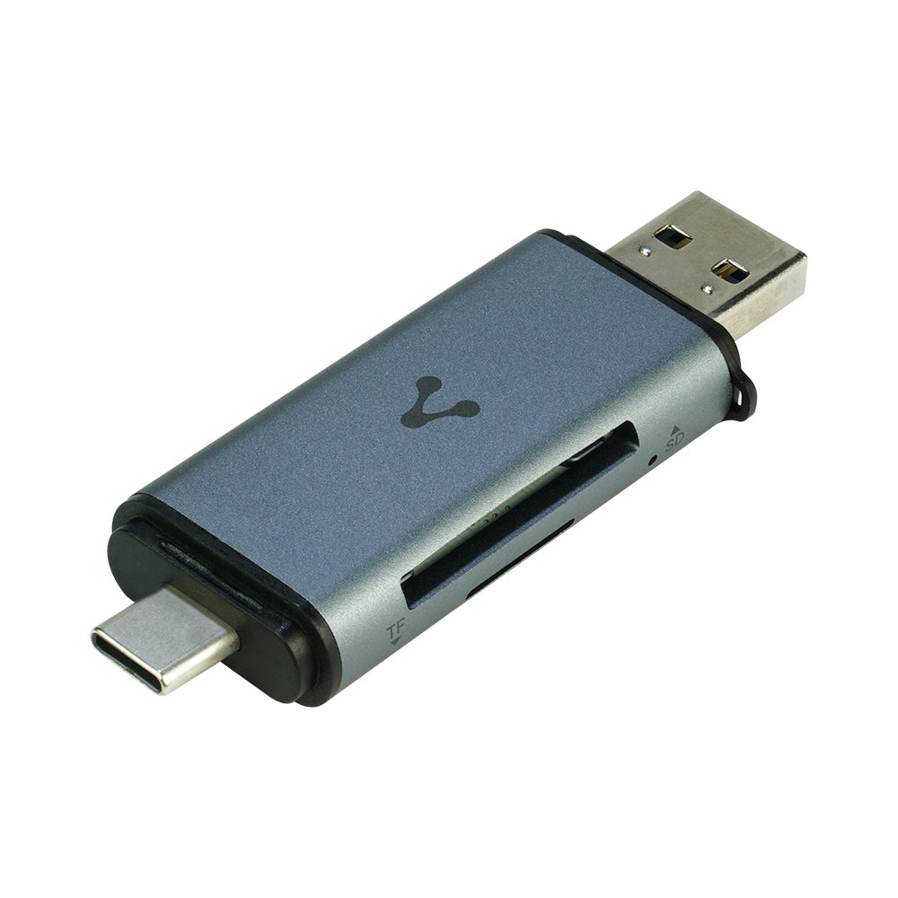 Lector De Memorias Vorago Sd/Micro Sd Usb 3.0 Y Tipo C Otg (Cr-350)