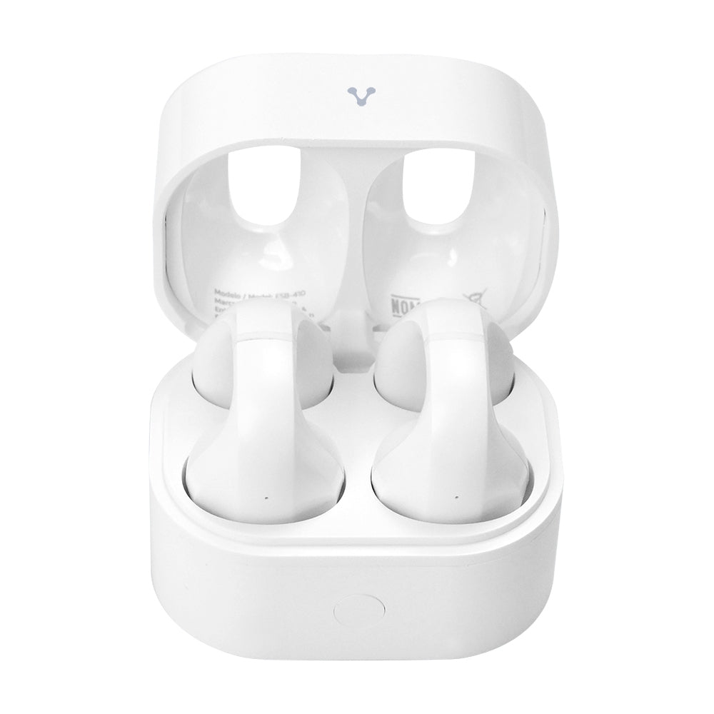 Audifonos Vorago Earbud Bt 5.4 Ows 7.5Hrs + 2Cargas Tactil Usb-C Blanco (Esb-410)