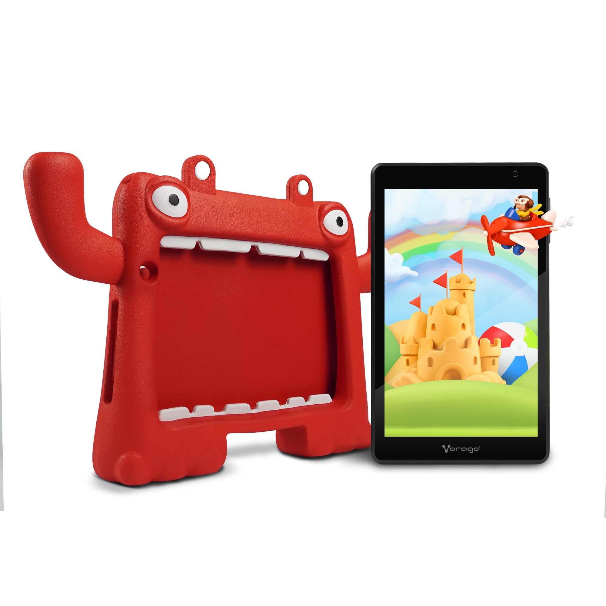 Tablet Vorago Pad-8-Kids-Rd Pulgadas Android 13 Quadcore 4Gb 64Gb Ips 2Mp 5Mp Wifi Bt Gms Funda Roja