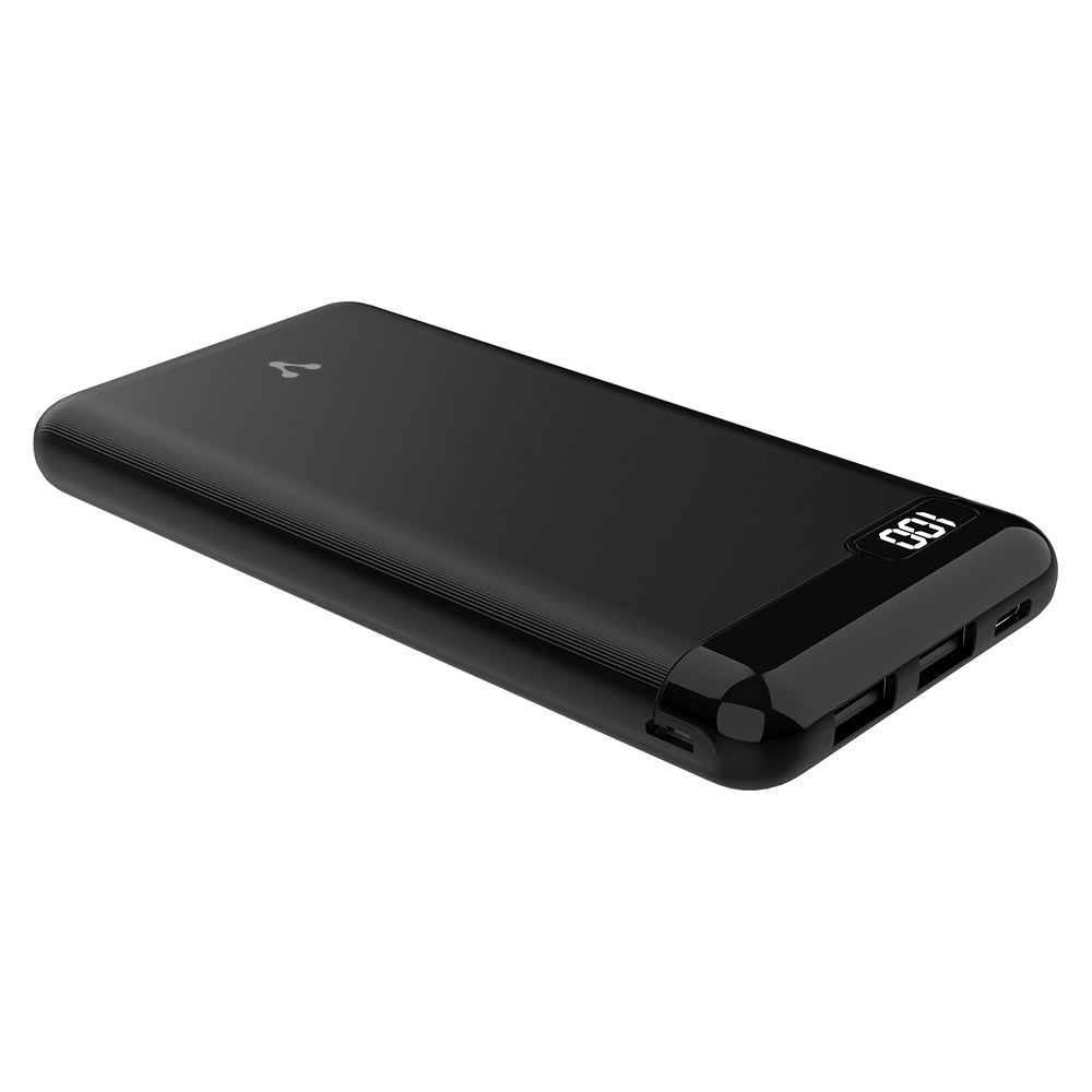 Power Bank Vorago Usb Y Tipo C 10,000 Mah Lcd Negro Pb-450-Bk