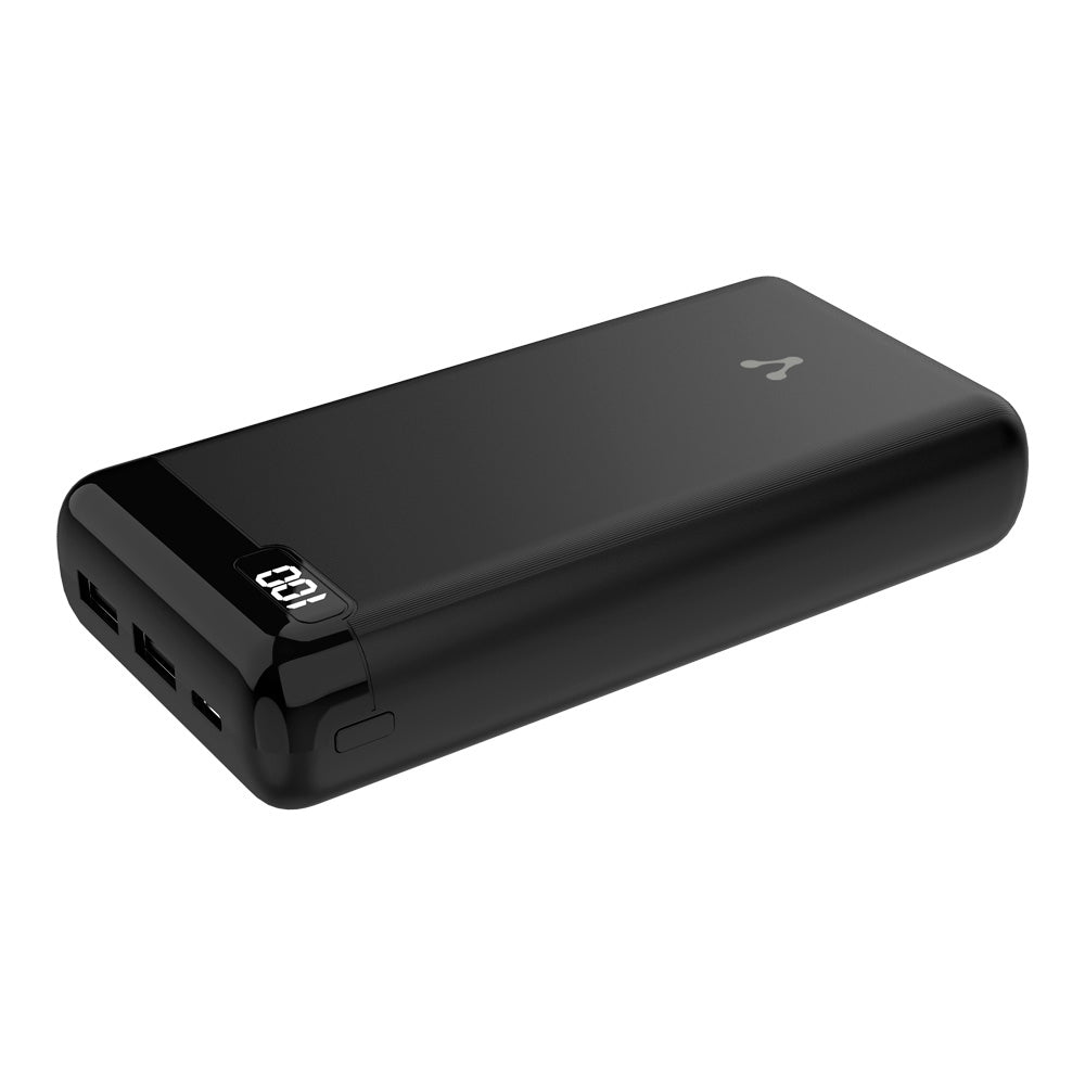 Power Bank Vorago Usb Y Tipo C 20,000 Mah Lcd Negro Pb-560-Bk