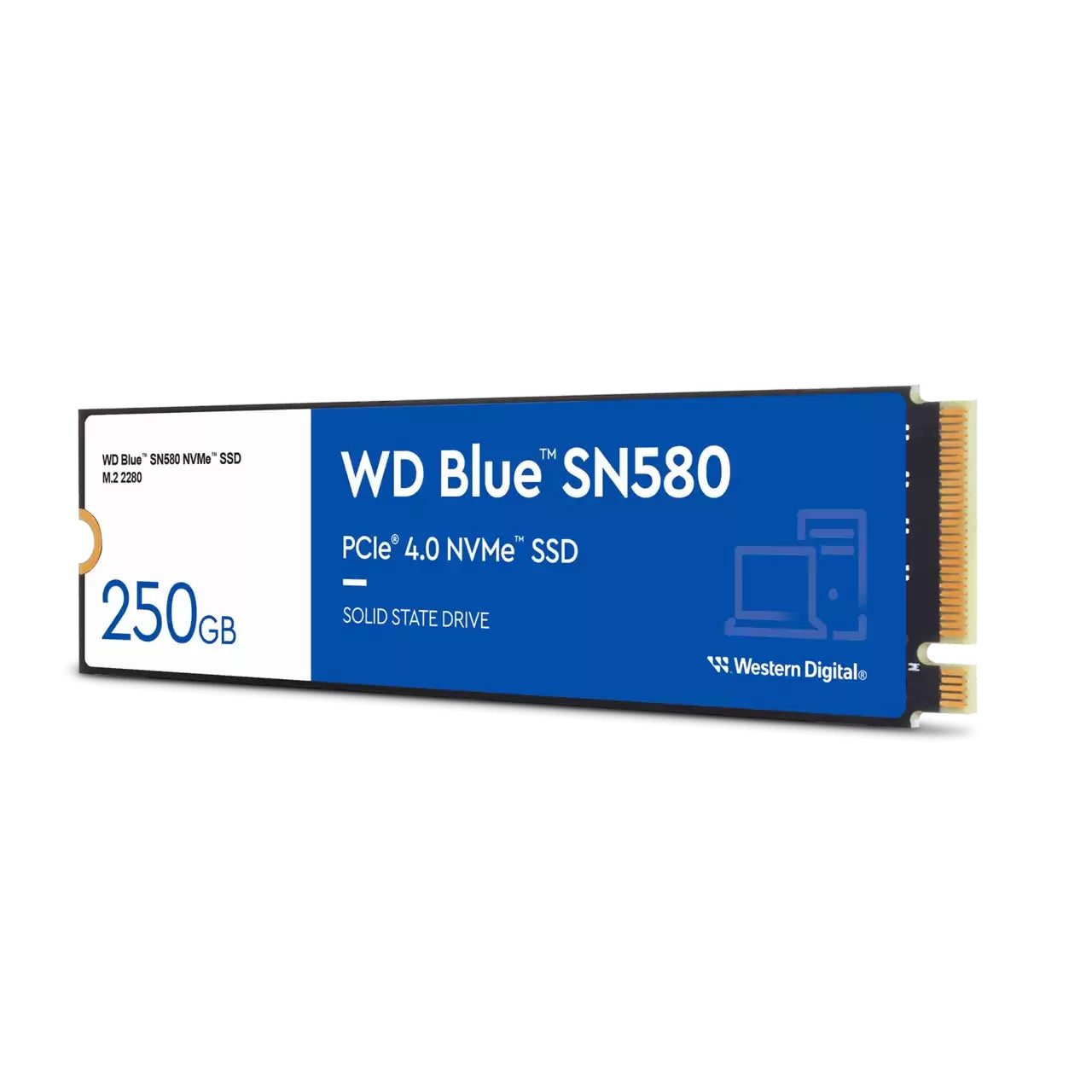 Unidad De Estado Solido Ssd Interno Wd Blue Sn580 2Tb M.2 2280 Nvme Pcie Gen4 Lect.4150Mbs Escrit.4150Mbs Tbw900 Pc Laptop Minipc Wds200T3B0E