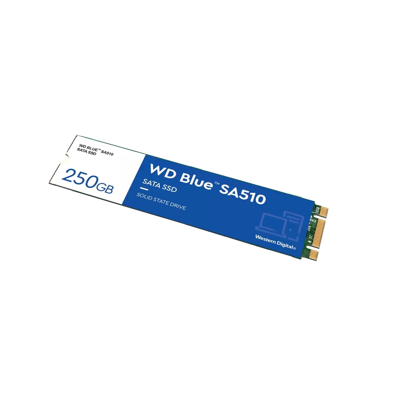 Unidad De Estado Solido Ssd Wd Blue M.2 2280 250Gb Sata 3Dnand 6Gb/S Lect 555Mb/S Escrit 440Mb/S