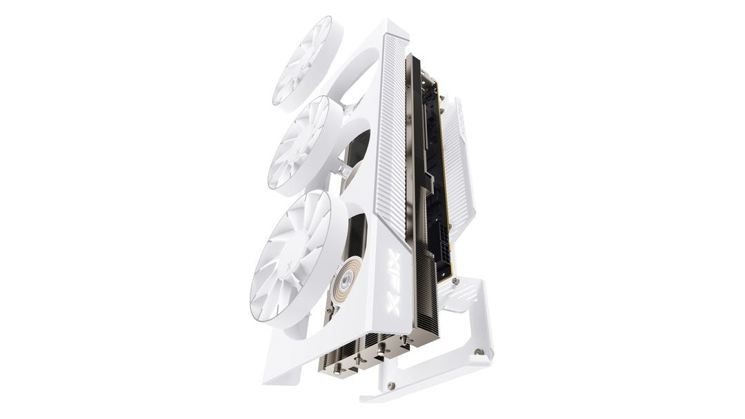 Tarjeta De Video Xfx Amd Radeon Rx 7800 Xt Magnetic Air White Quicksilver/ 16Gb/ Gddr6/ Pcie 4.0/256 Bit/Gama Alta