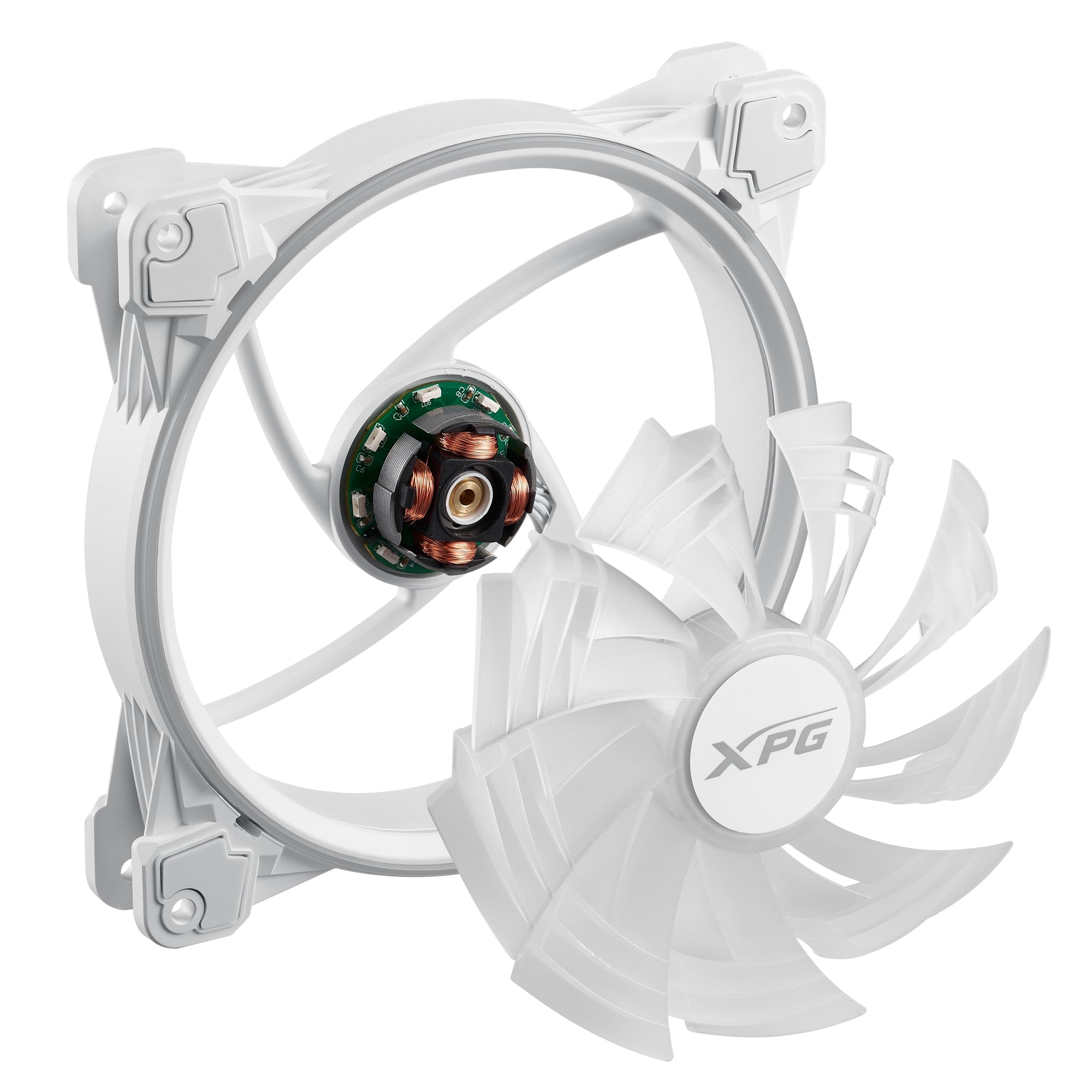 Ventilador Xpg Hurricane 140 Argb Pwm (Pulse Width Modulation). 140Mm. Con Iluminacion Argb. Blanco. Hurricane140Argbpwm-Whcww