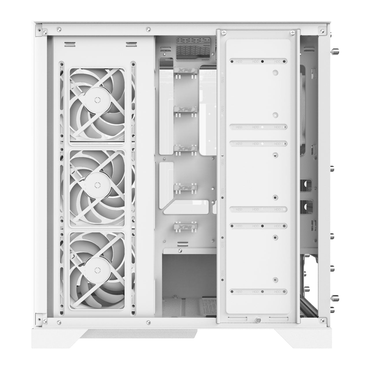 Gabinete Xpg Invader Gamer X. Media Torre (Atx Micro-Atx Y Mini-Itx) Paneles De Vidrio Templado. Ventiladores Incluidos. Invaderxmt-Whcww