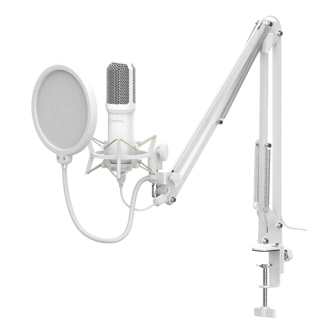 Xzeal Xz-260 Professional Microphone Kit /Anti-Pop/Usb/White