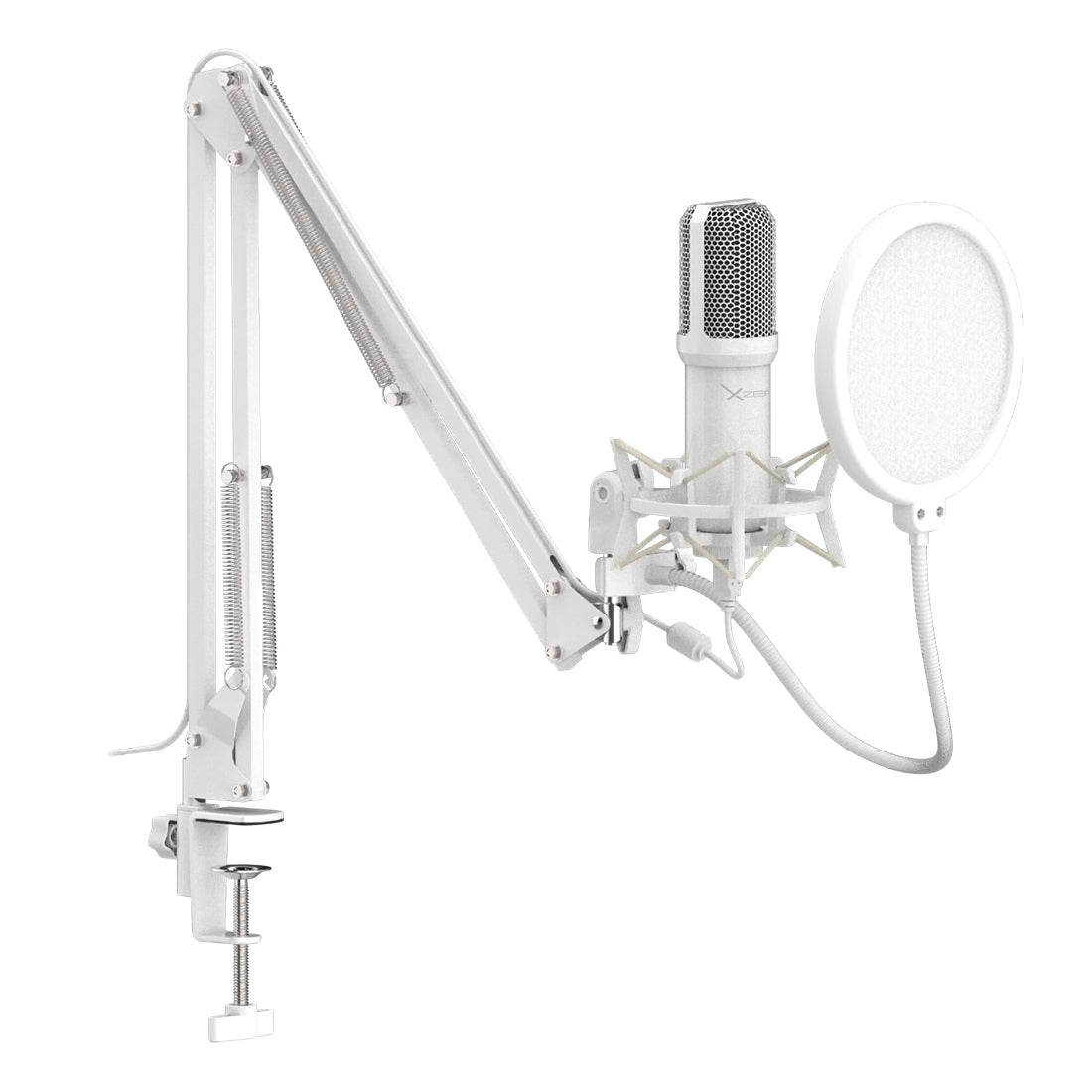 Xzeal Xz-260 Professional Microphone Kit /Anti-Pop/Usb/White