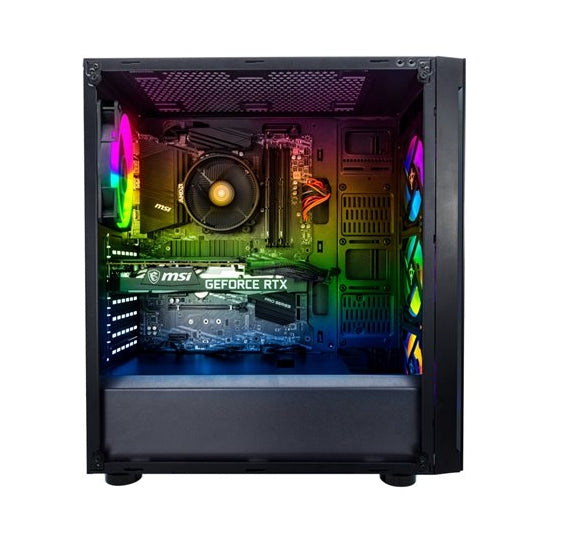 Pc De Escritorio Gaming Yeyian Ypb-Kat-R02 Katana Ryzen 5 5600X 16Gb Ddr4 1Tb Ssd Nvme Rtx 3070 Fuente 600W 80+ Glod Ventiladores Rgb Win 10 Home