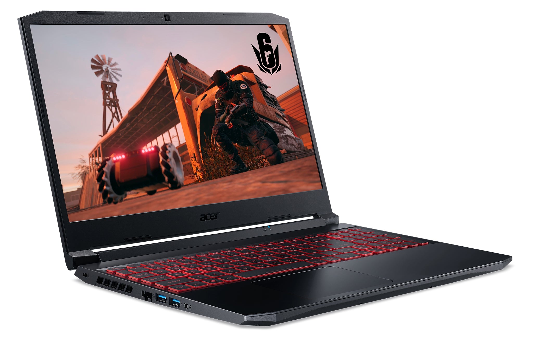 Laptop Acer Nitro 5 An515-57-512P; Gtx1650 4Gb; 15.6 Fhd; Ci5-11400H; 8Gb; 512Ssd; W11H; Año Garantia+ Seguro Contra Robo; Negro Teclado Iluminado Rojo.