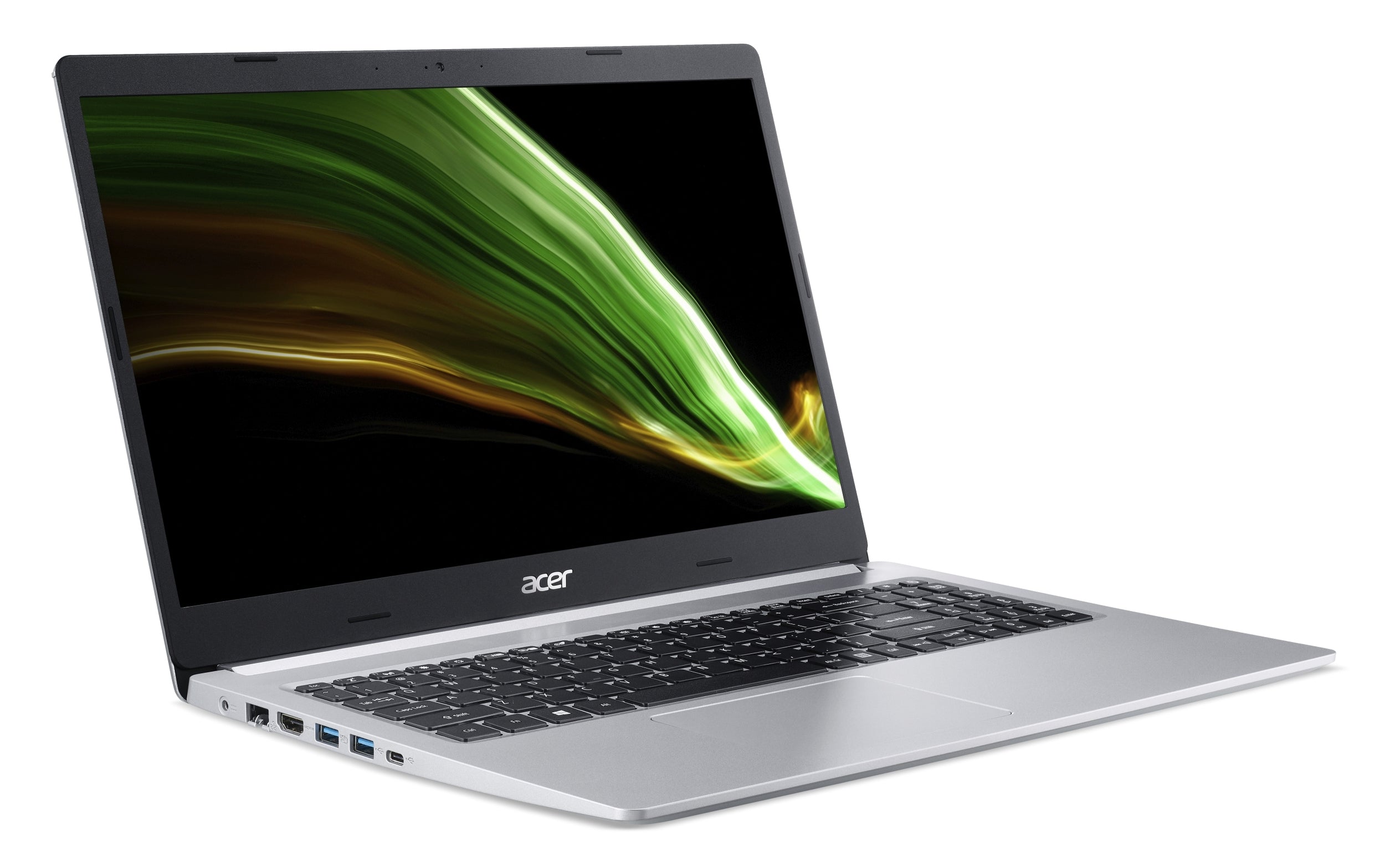 Laptop Acer Aspire 5 A515-45G-R74B Ryzen 5 5500U Hc 2.10Ghz / 8Gb Max 24Gb Ddr4 3200Mhz / 256Gb Ssd / Radeon Rx 640 2Gb / Rj-45 / 15.6 Fhd Ips / Win11 Home / Plata / 1 Año De Seguro Contra Robo