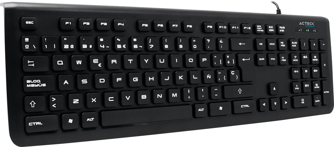 Teclado Acteck K400 Usb Qwerty Negro Universal Alámbrico