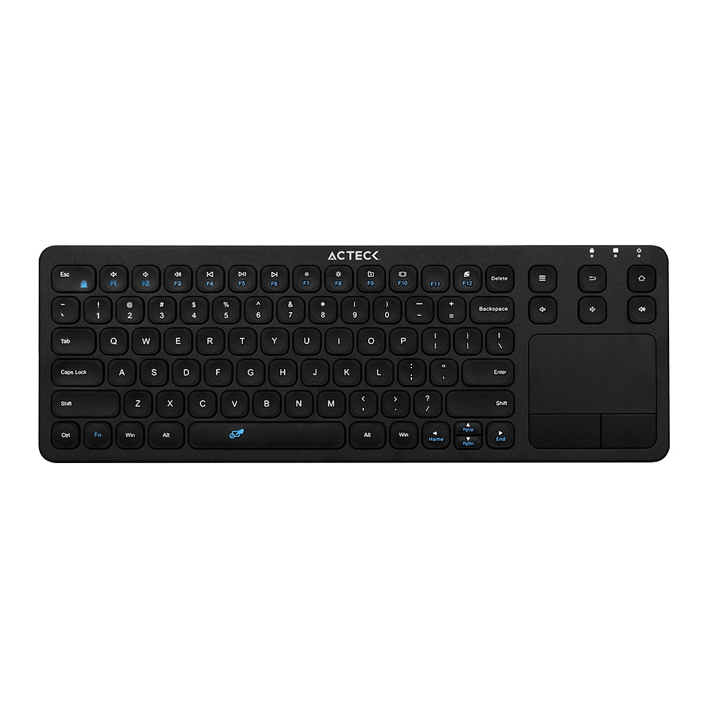 Teclado Inalámbrico Con Touchpad Acteck Mk410 Usb Qwerty Negro Universal