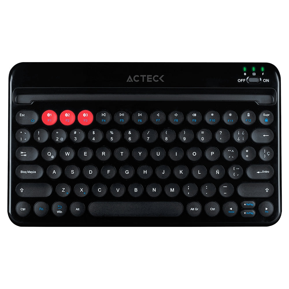 Teclado Inalámbrico Multimedia Acteck Ac-926638 Negro