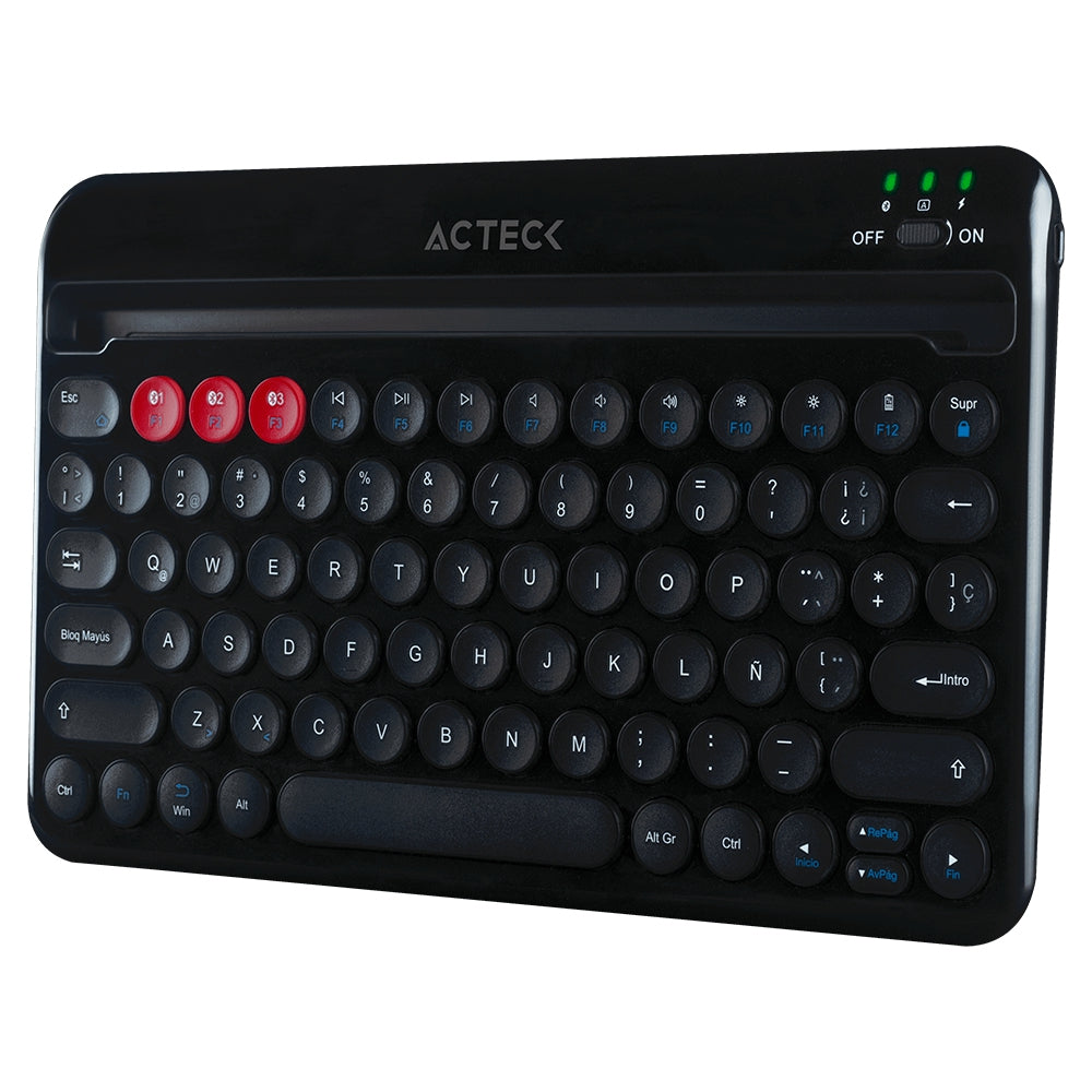 Teclado Inalámbrico Multimedia Acteck Ac-926638 Negro