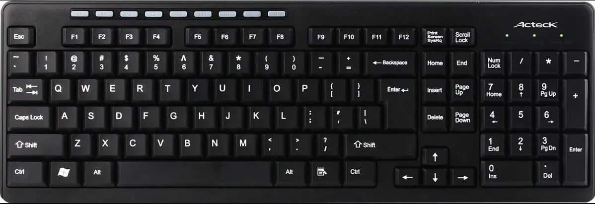 Teclado Acteck Multimedia T300 Usb Estándar Negro Alámbrico