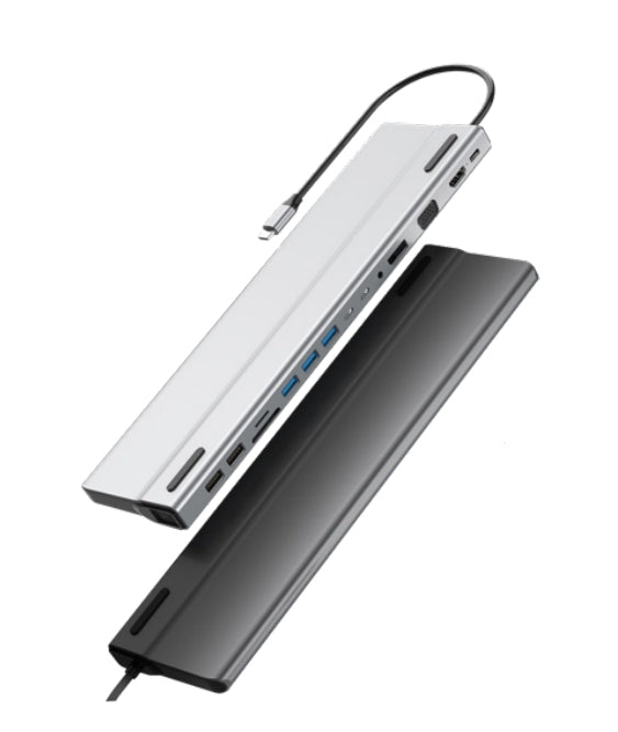 Docking Station Usb C 14 En Port X Dh690 Acteck Ac-932950 Windows / Macos Linux Blanco