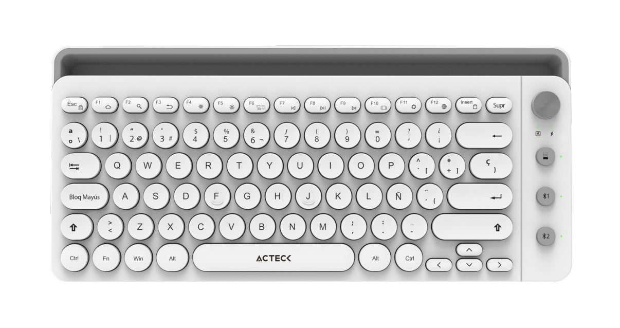 Teclado Acteck Ti685 Inalámbrico Conexión Dual 2.4Hz/Bluetooth Uny Comp Elite Series